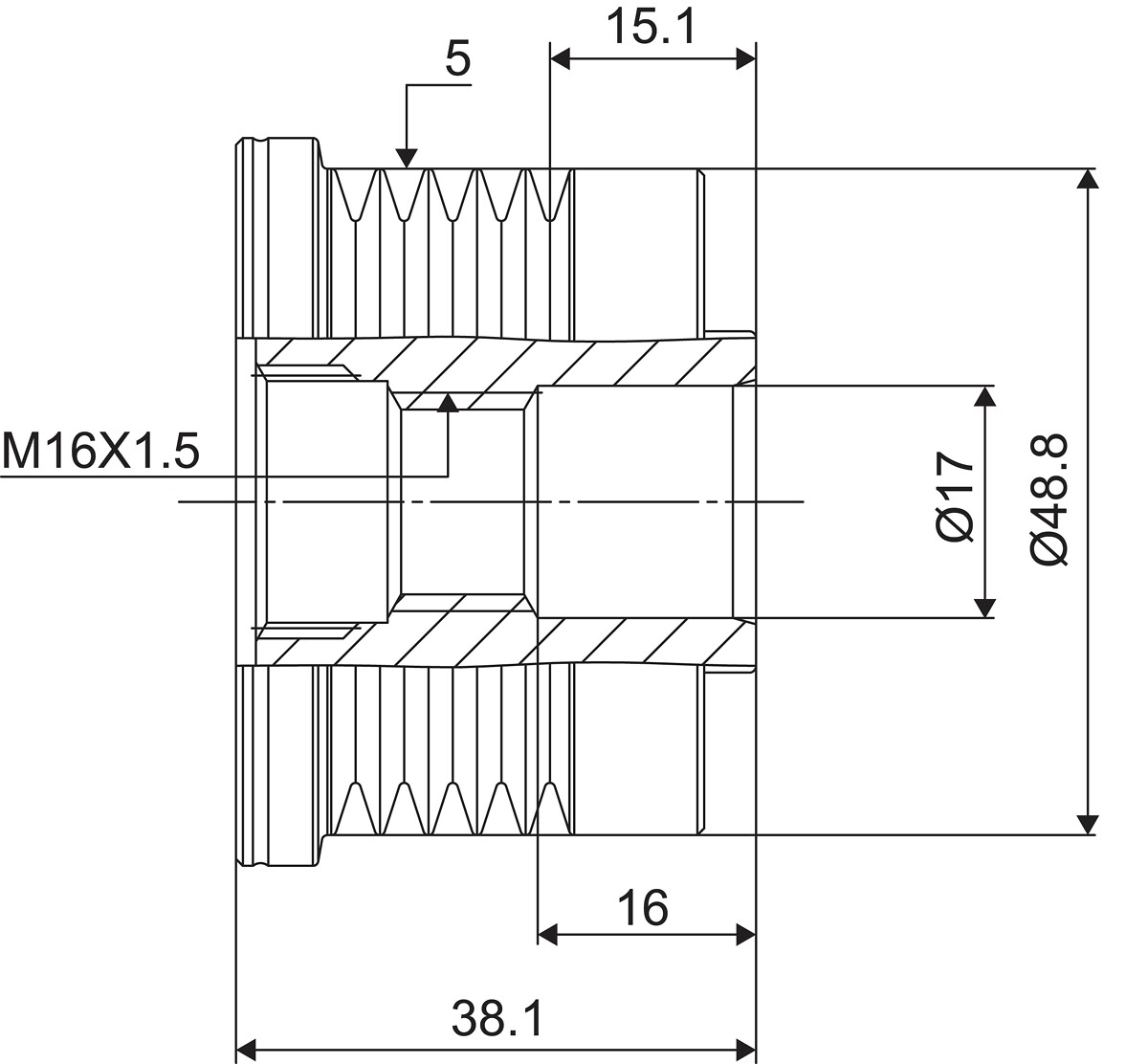 DISPOSITIVO RUOTA LIBERA ALTERNATORE